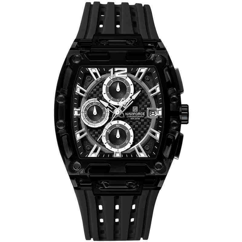 Barrel-type Transparent Shell Silicone Band Colorful Waterproof Watch