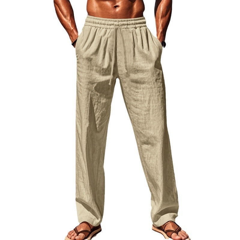 Breathable Cotton And Linen Loose Leisure Sports Trouser