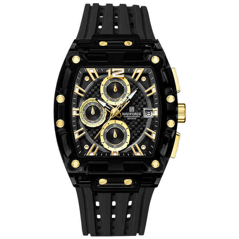 Barrel-type Transparent Shell Silicone Band Colorful Waterproof Watch