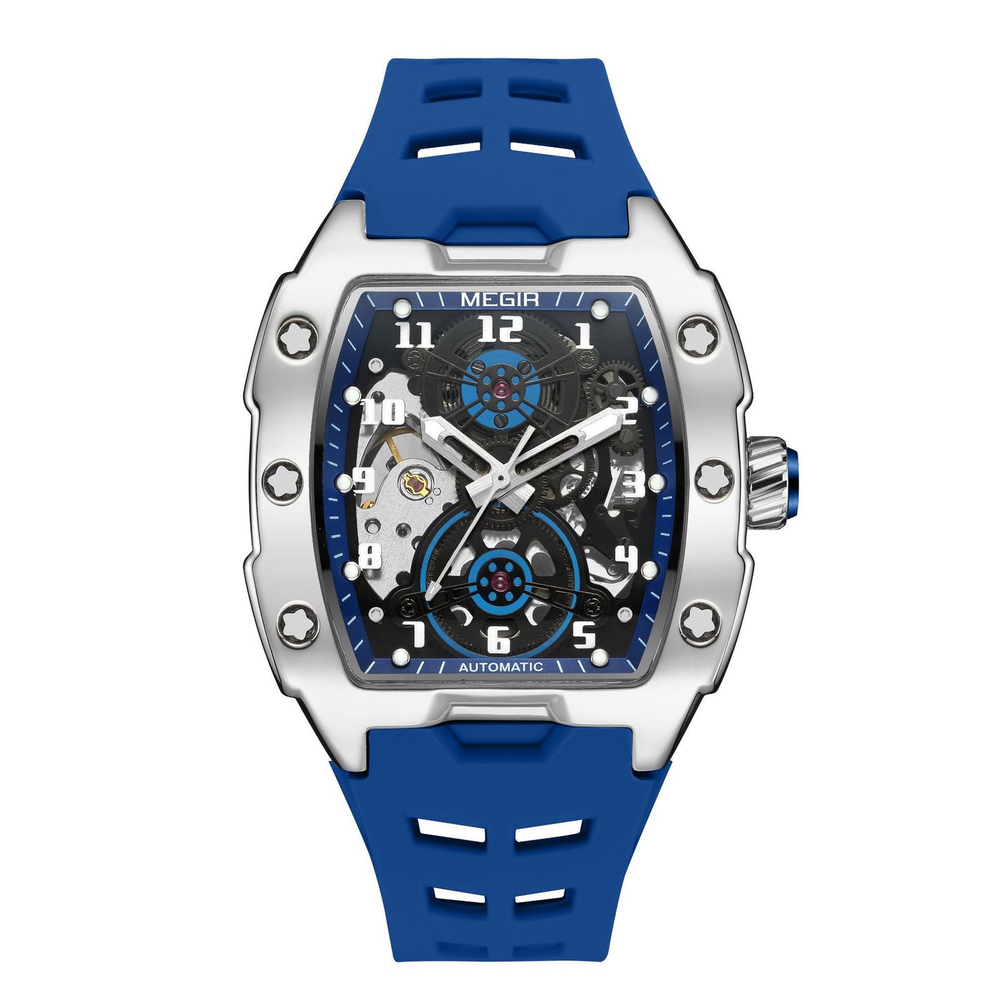 Barrel-shaped Men's Sports Mechanical Watch