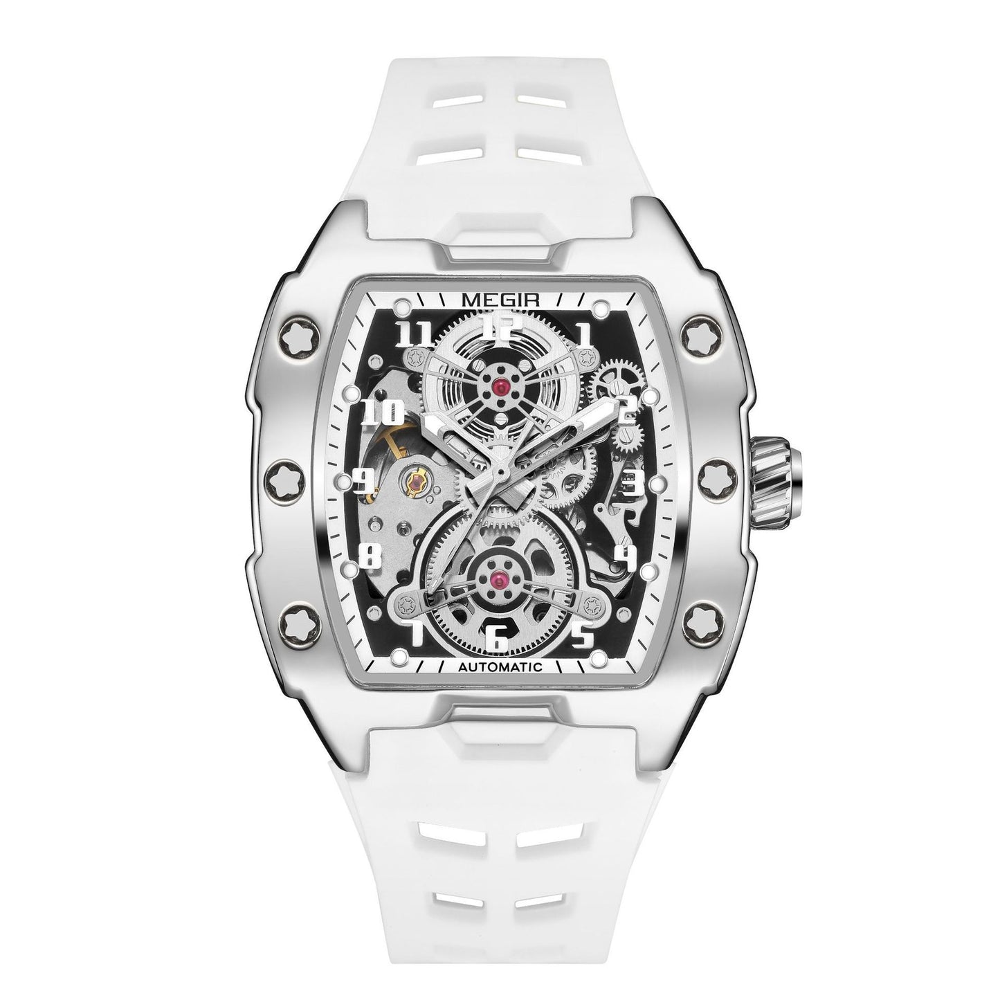 Barrel-shaped Men's Sports Mechanical Watch