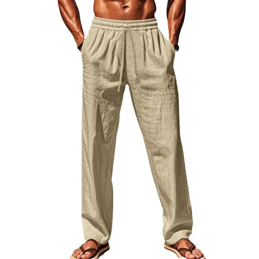 Breathable Cotton And Linen Loose Leisure Sports Trouser